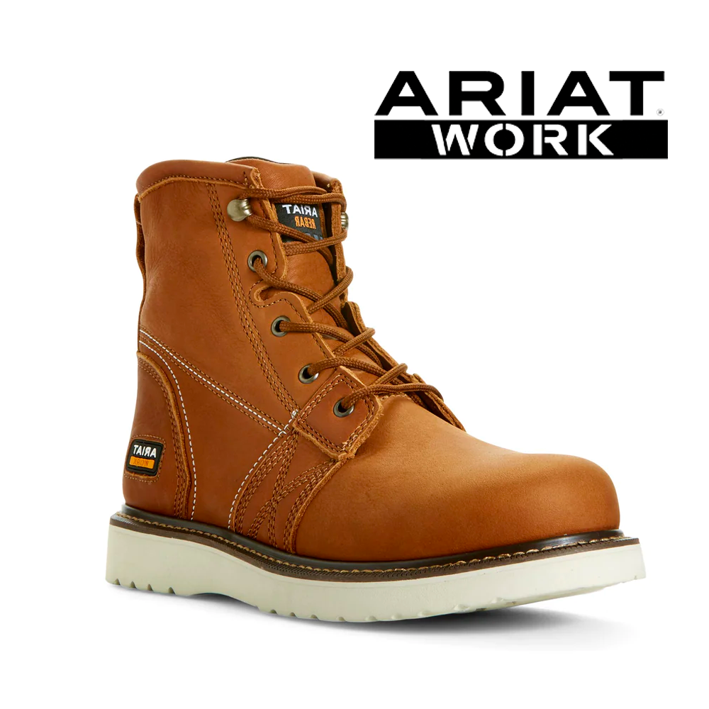 Ariat Men's Rebar Wedge Moc Toe 6 Waterproof Composite Toe Work Boot