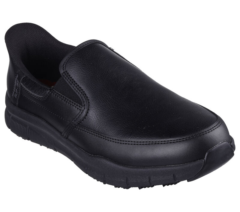 Skechers Men's Slip-ins SR Nampa Broxtin Work Shoes in Black, 10 M Skechers Men's Slip-ins SR Nampa Broxtin Work Shoes in Black, 10 M