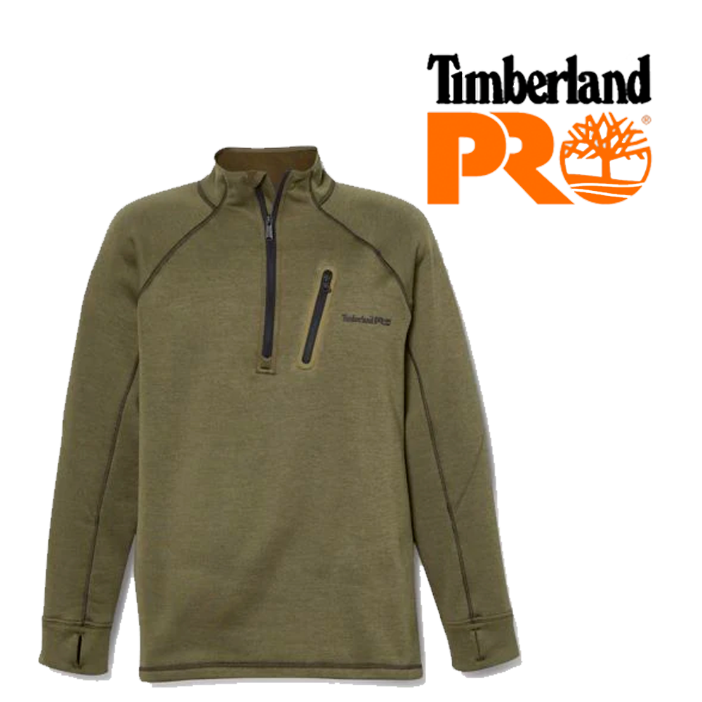 Timberland Pro Men's Reaxion 1/4-Zip Fleece, Navy Heather