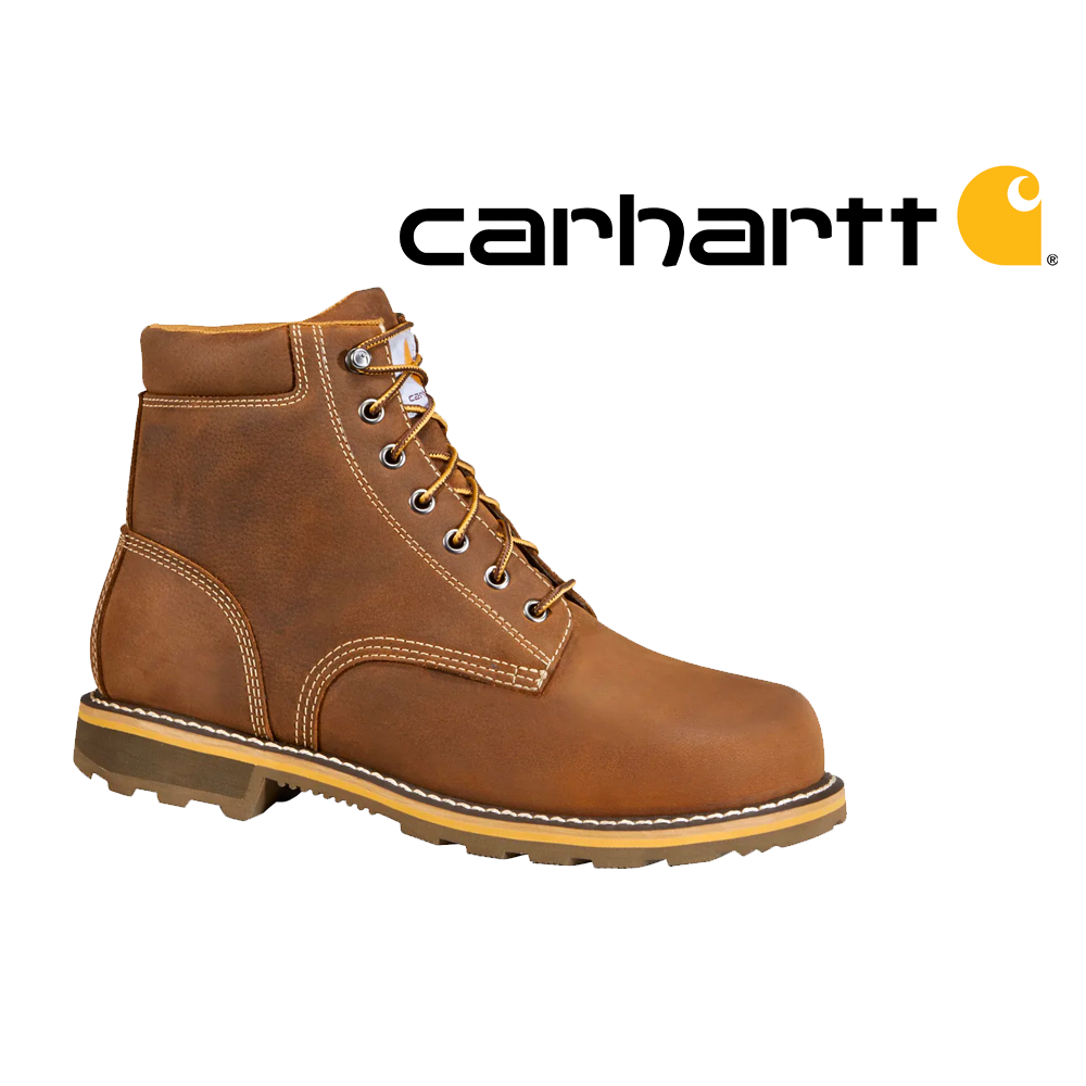 Carhartt 6” Waterproof Steel Toe Wedge Lace Up Work Boots