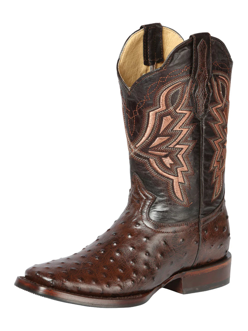 EL GENERAL Men's Rodeo Boot IMIT PIEL AVESTRUZ 44665