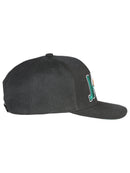 EL GENERAL Mexican States Flag Colors Embroidered Snapback Cap, Black