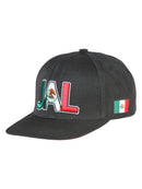 EL GENERAL Mexican States Flag Colors Embroidered Snapback Cap, Black