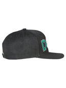EL GENERAL Mexican States Flag Colors Embroidered Snapback Cap, Black