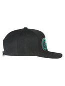 EL GENERAL Mexican States Flag Colors Embroidered Snapback Cap, Black