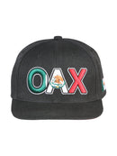 EL GENERAL Mexican States Flag Colors Embroidered Snapback Cap, Black