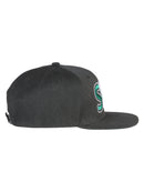 EL GENERAL Mexican States Flag Colors Embroidered Snapback Cap, Black