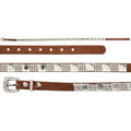 EL GENERAL Faux Leather Square Rhinestone Hatband 45224
