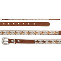 EL GENERAL Faux Leather with Bronze Diamond Rhinestones Hatband 45225