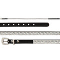 EL GENERAL Faux Leather Square Rhinestone Hatband 45226