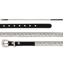 EL GENERAL Faux Leather Square Rhinestone Hatband 45226