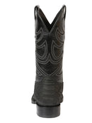 EL GENERAL Men’s Rodeo Python Print Western Boot, Black