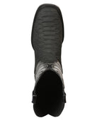 EL GENERAL Men’s Rodeo Python Print Western Boot, Black