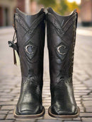 CUADRA Men's Genuine Lizard Leather Boot Western CU791