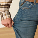 ARIAT Men’s Rebar M5 Straight DuraStretch Edge Stackable Straight Leg Jean