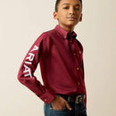 ARIAT Boy's Team Logo Twill Classic Fit Shirt 10030163
