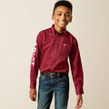 ARIAT Boy's Team Logo Twill Classic Fit Shirt 10030163