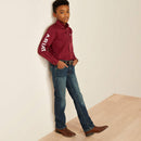 ARIAT Boy's Team Logo Twill Classic Fit Shirt 10030163