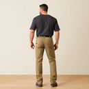 ARIAT Men’s Rebar M4 Low Rise DuraStretch Made Tough Stackable Straight Leg Pant, Field Khaki