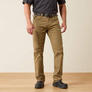 ARIAT Men’s Rebar M4 Low Rise DuraStretch Made Tough Stackable Straight Leg Pant, Field Khaki