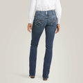 ARIAT Women's R.E.A.L. Mid Rise Arrow Gianna Straight Jean