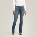 ARIAT Women's R.E.A.L. Mid Rise Arrow Gianna Straight Jean