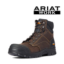 ARIAT Men's Treadfast Waterproof Steel Toe Work Boot, Dark Brown, 6 Inch