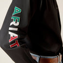 ARIAT Men's Team Logo Twill Classic Fit Mexico Shirt, Black