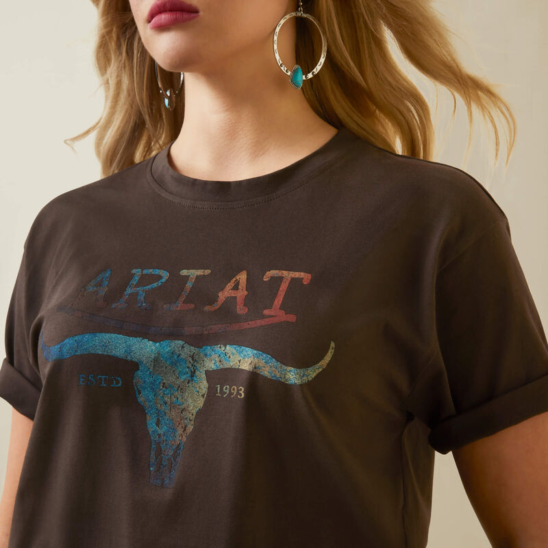 ARIAT Women's Patina Steer Tee 10046318