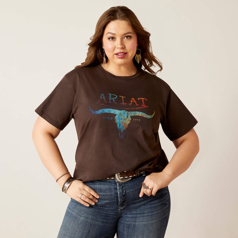 ARIAT Women's Patina Steer Tee 10046318