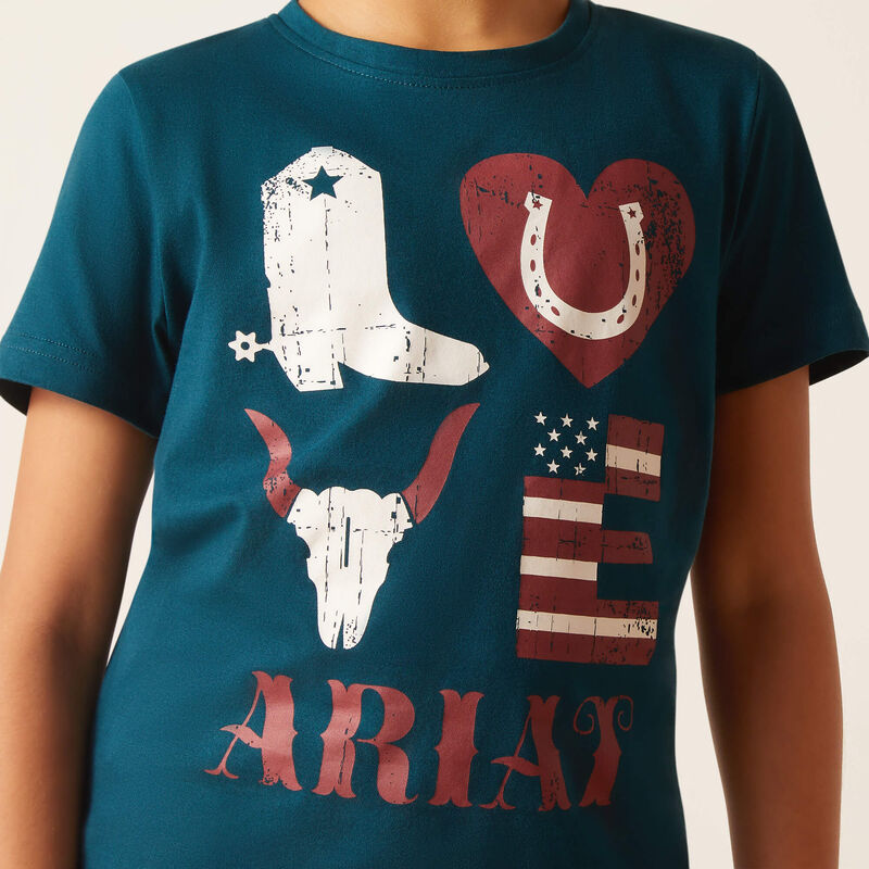 Ariat Girl's Western Love T-Shirt 10046462