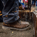 ARIAT Men's Rebar Lift Waterproof Composite Toe Work Boot, Brown, 6 Inch
