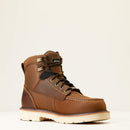 ARIAT Men's Rebar Lift Waterproof Composite Toe Work Boot, Brown, 6 Inch