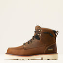 ARIAT Men's Rebar Lift Waterproof Composite Toe Work Boot, Brown, 6 Inch