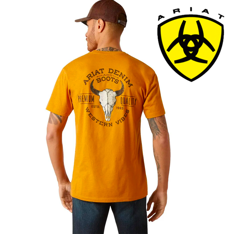 ARIAT Men's Bison Skull SS T-Shirt 10047720