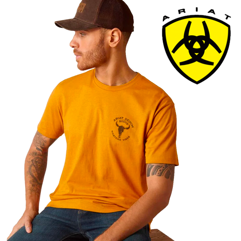 ARIAT Men's Bison Skull SS T-Shirt 10047720