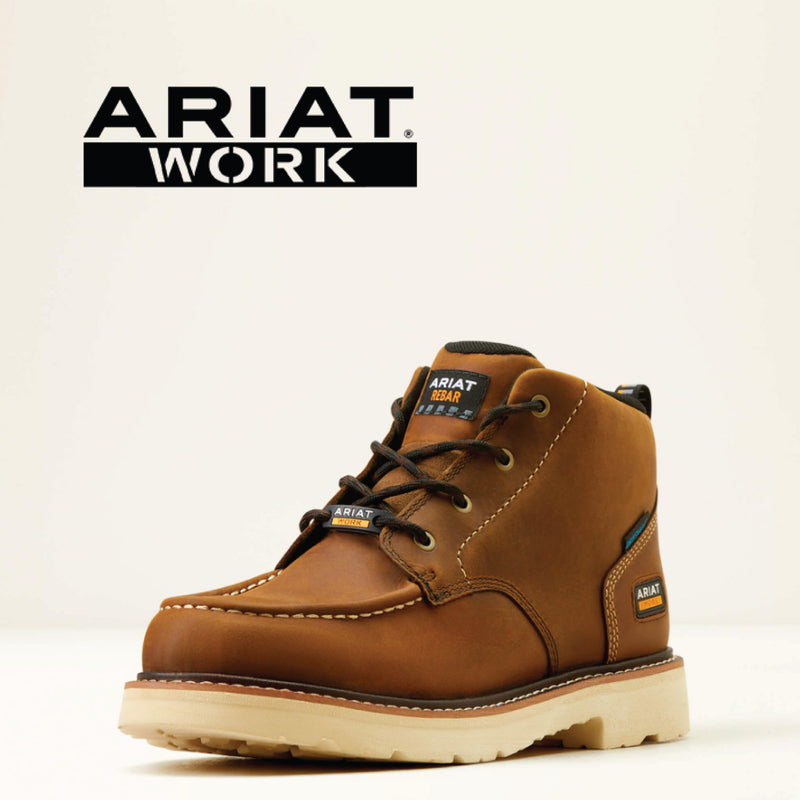 ARIAT WORK MEN'S Rebar Lift Chukka Waterproof Soft toe Boot 10050846