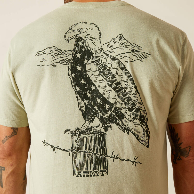 ARIAT Men's Eagle Flag SS T-Shirt 10051748