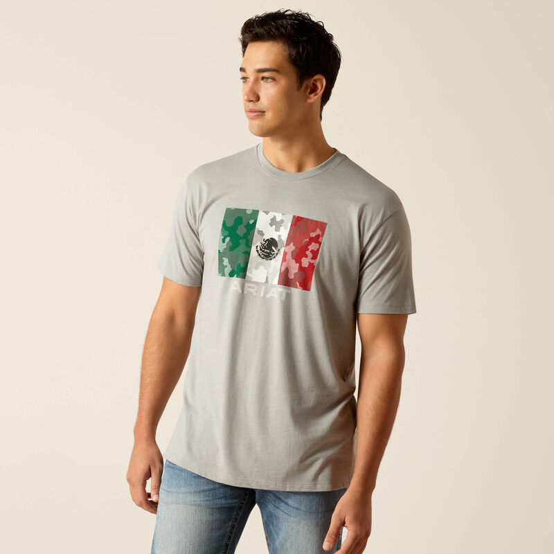 ARIAT Men's Mexico Camo Flag T-shirt 10051751