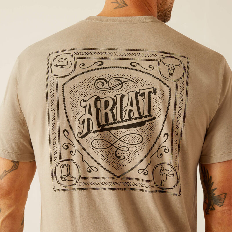 ARIAT Men's Bandana Script SS T-Shirt 10051755