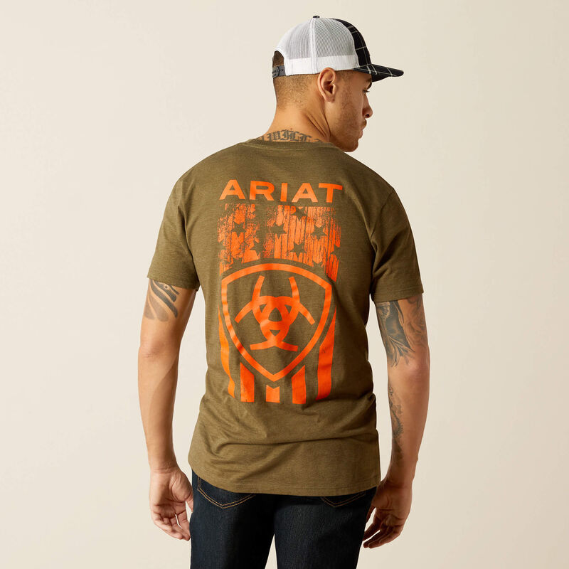 ARIAT Men's Grain Flag Short Sleeve T-Shirt 10052569