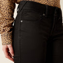 ARIAT Women's Perfect Rise Ella Boot Cut Jeans, Black