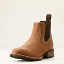 ARIAT Men's Hybrid Low Boy Round Toe Ankle Western Boot, Brown