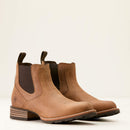ARIAT Men's Hybrid Low Boy Round Toe Ankle Western Boot, Brown