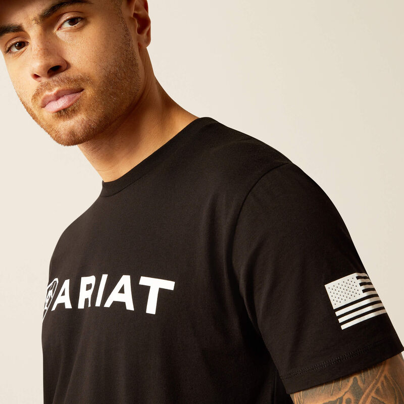 ARIAT Men's Shield Flag SS T-Shirt 10054197