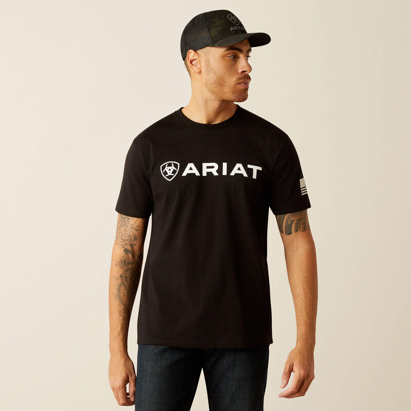 ARIAT Men's Shield Flag SS T-Shirt 10054197