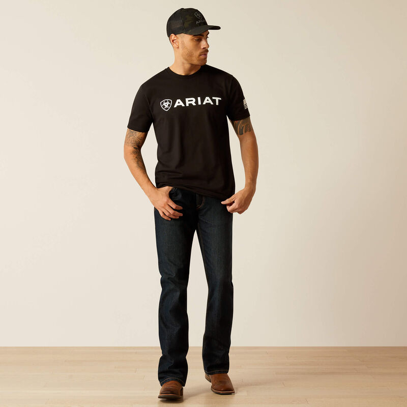 ARIAT Men's Shield Flag SS T-Shirt 10054197