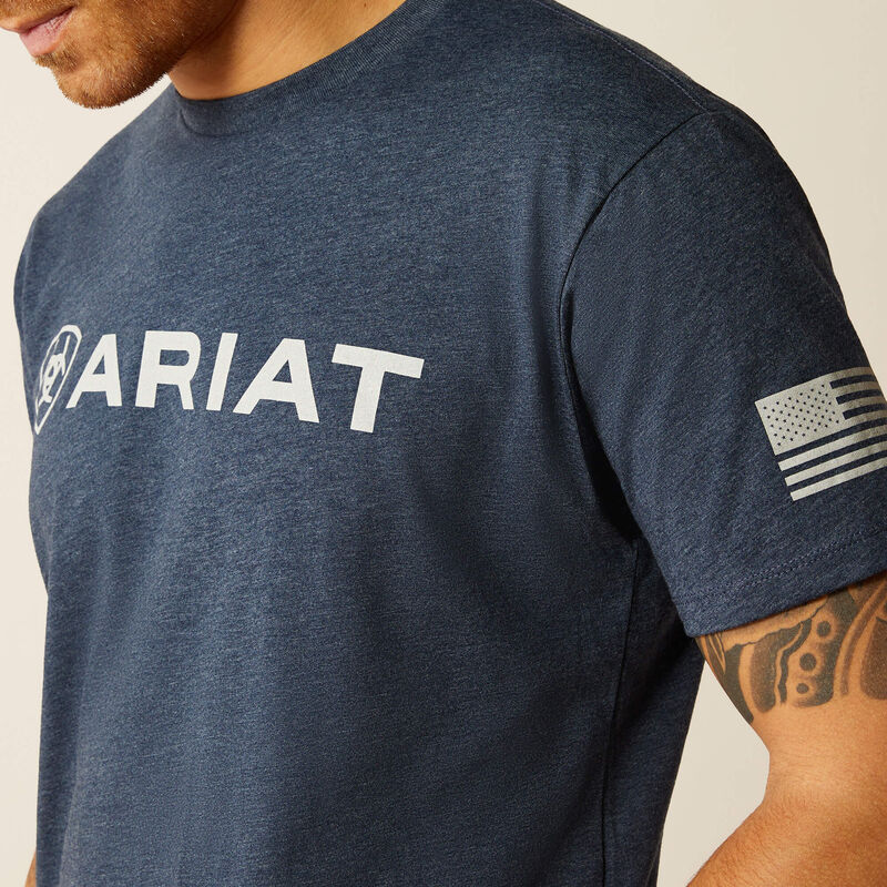 ARIAT Men's Shield Flag SS T-Shirt 10054198