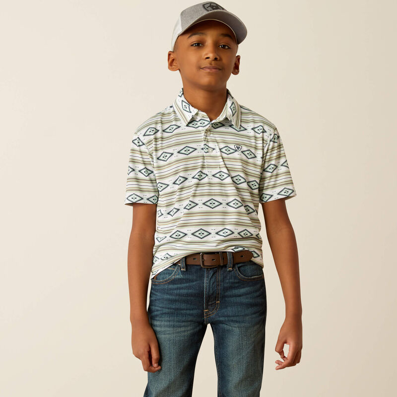 Ariat Boys All Over Print Polo 10055424