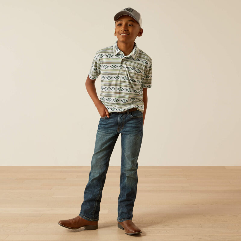 Ariat Boys All Over Print Polo 10055424